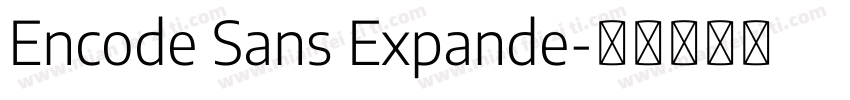 Encode Sans Expande字体转换
